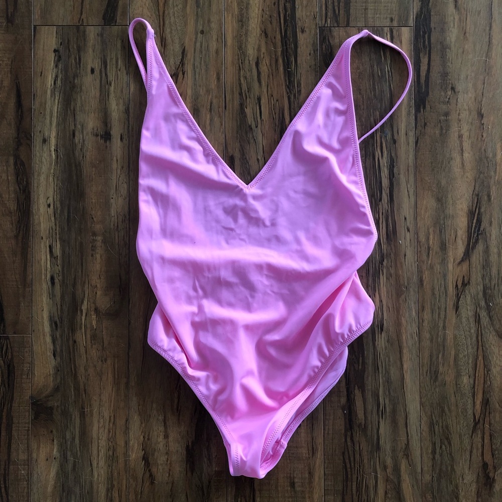 NWT Topshop Pink One Piece Swimsuit